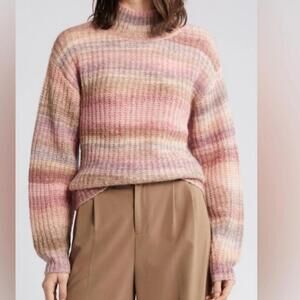 Nordstrom Signature Pink Striped Sweater